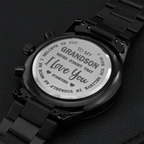 To My Grandson - I love You | Engraved Watch