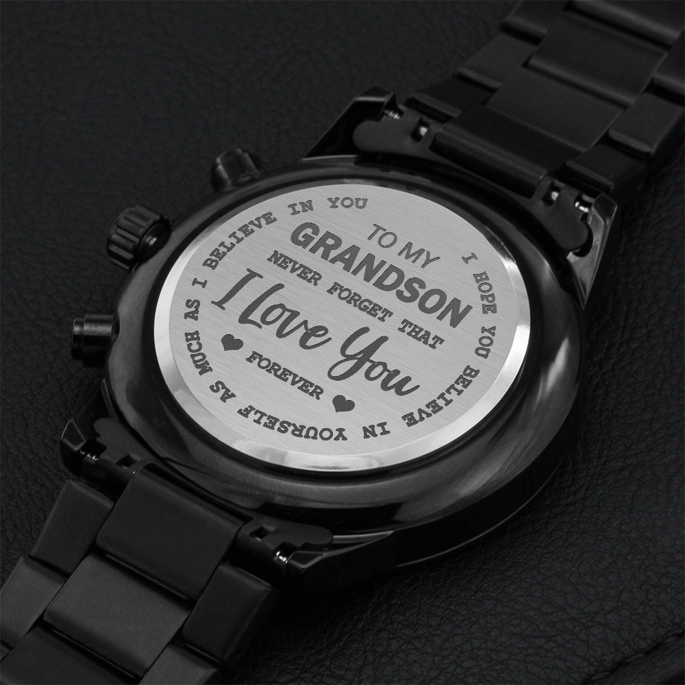 To My Grandson - I love You | Engraved Watch
