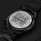 "I am the best STEPDAD" - Black Chronograph Watch