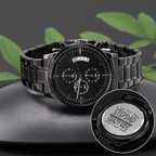"I am the best STEPDAD" - Black Chronograph Watch