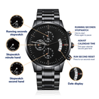 To my Son | I love you - Black Chronograph Watch