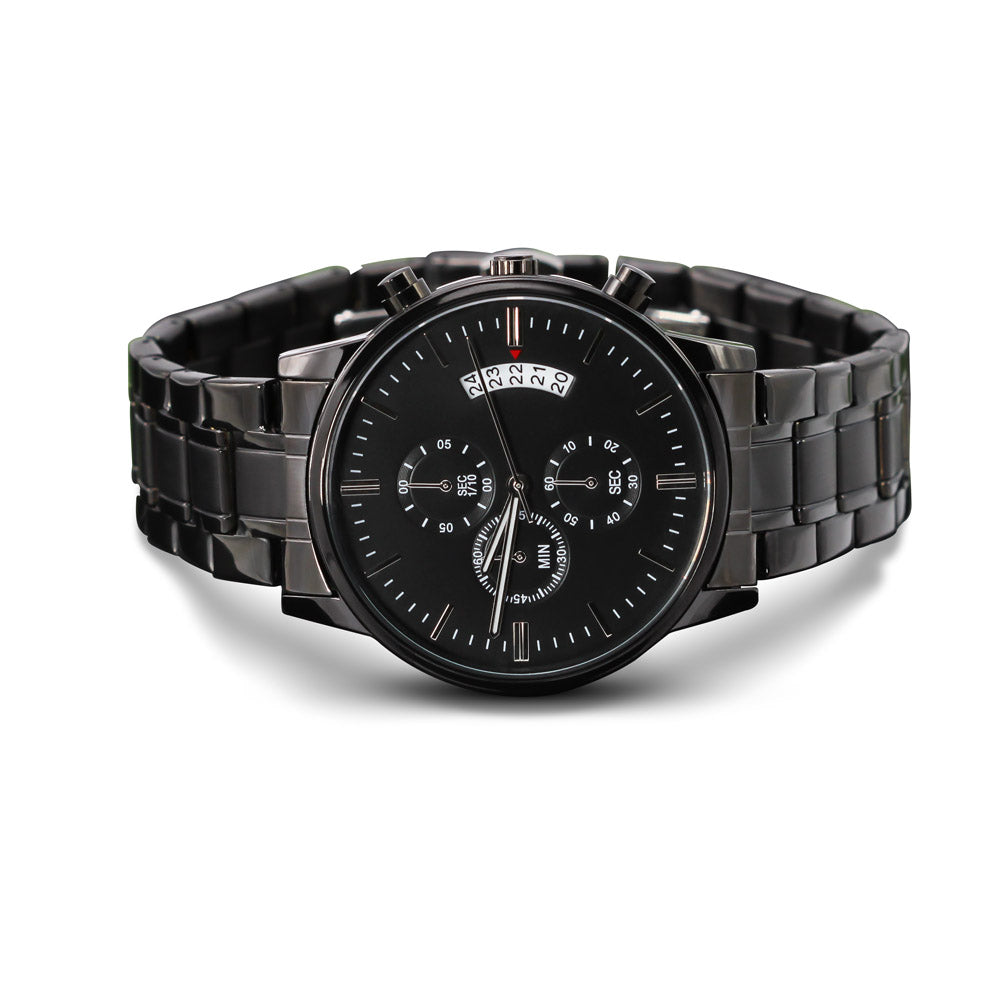 To my Son | I love you - Black Chronograph Watch