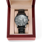 To my Son | I love you - Black Chronograph Watch