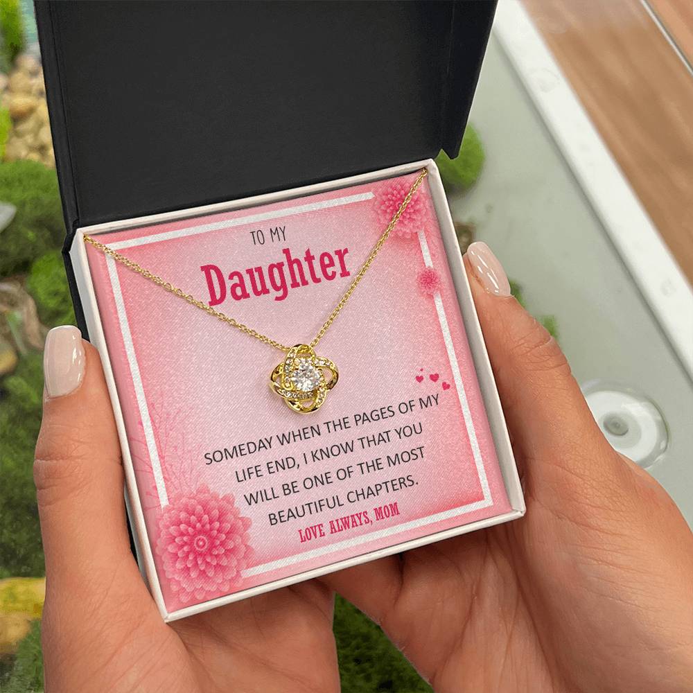 To My Daughter | Love Knot Necklace