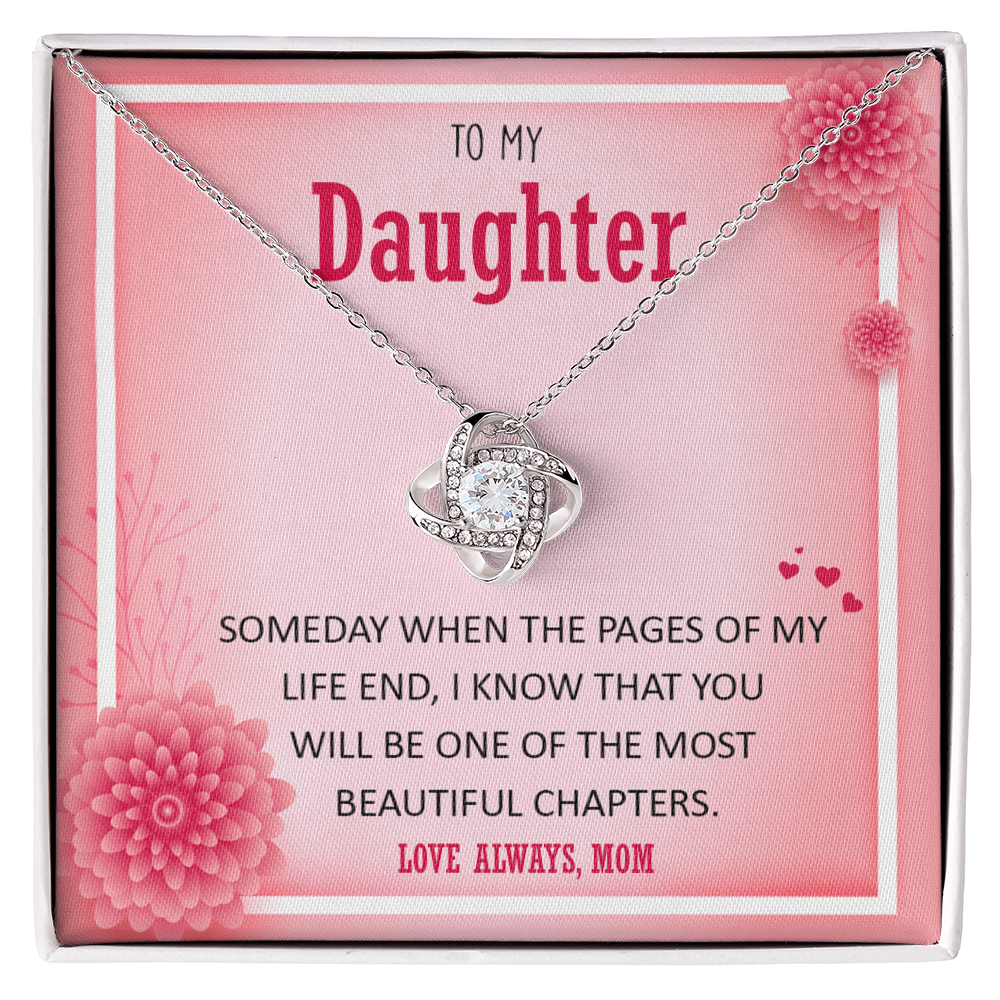 To My Daughter | Love Knot Necklace