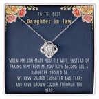 To The Best Daughter In Law  | Love Knot Necklace