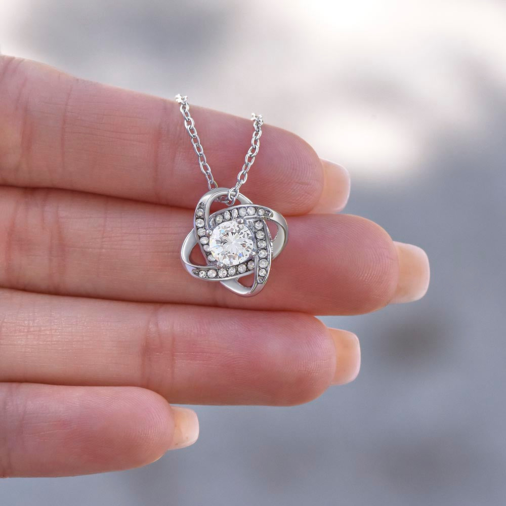 To the best Daughter from Mom - Love knot necklace