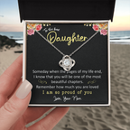 To the best Daughter from Mom - Love knot necklace