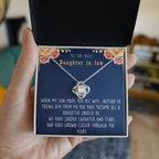 To The Best Daughter In Law  | Love Knot Necklace