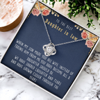 To The Best Daughter In Law  | Love Knot Necklace