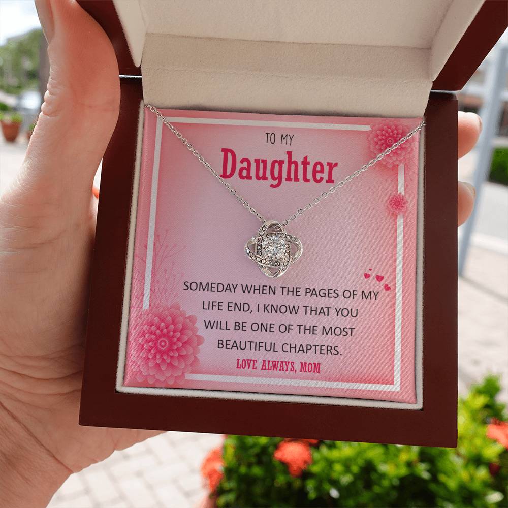 To My Daughter | Love Knot Necklace