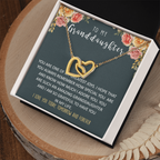 To my Granddaughter | Interlocking heart necklace