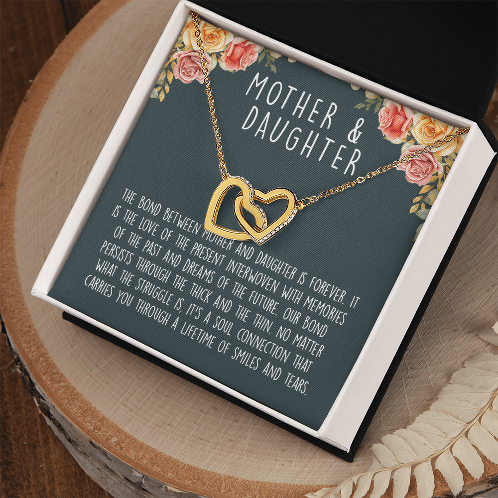 Mother Daughter | Interlocking Heart Necklace