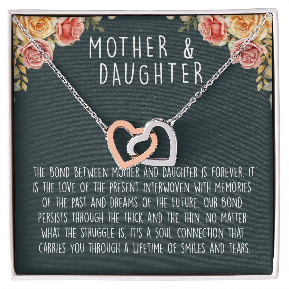 Mother Daughter | Interlocking Heart Necklace