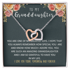 To my Granddaughter | Interlocking heart necklace