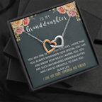 To my Granddaughter | Interlocking heart necklace