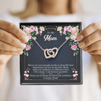 To my Mom - Interlocking Heart Necklace