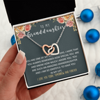 To my Granddaughter | Interlocking heart necklace
