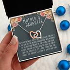 Mother Daughter | Interlocking Heart Necklace