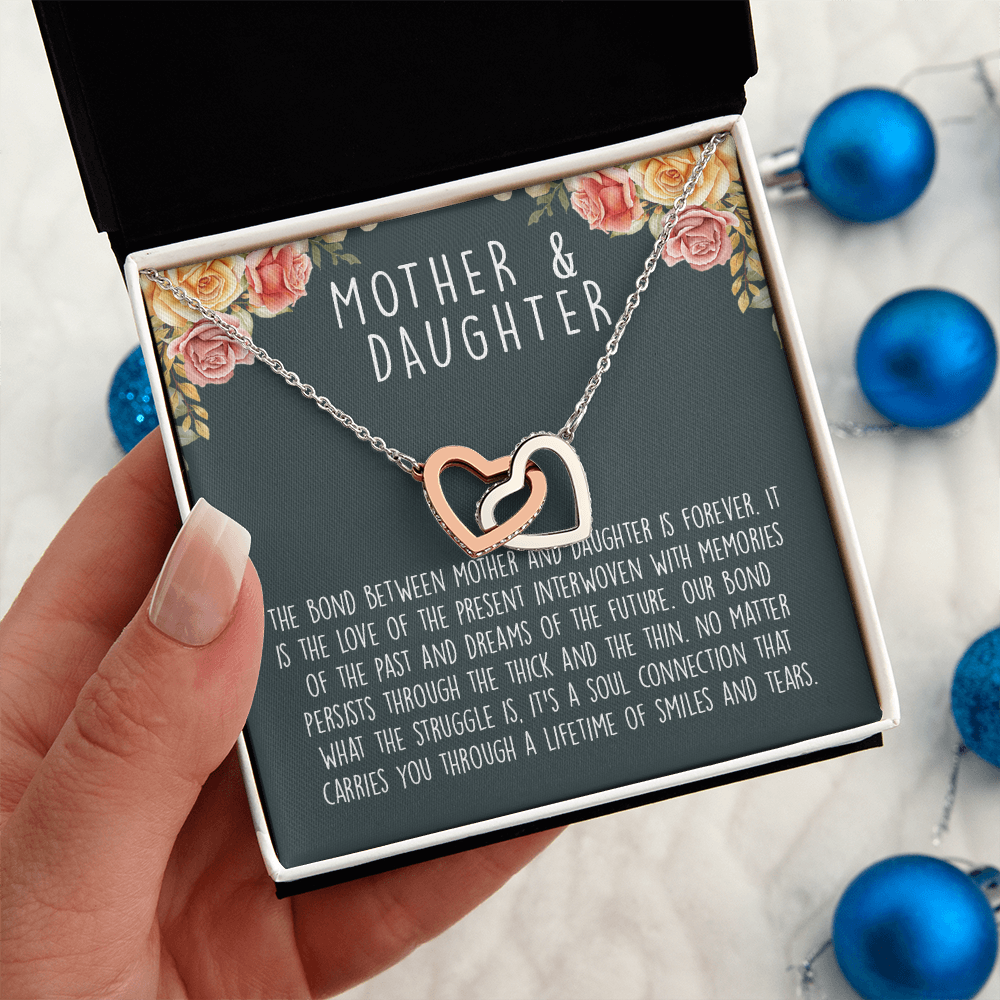 Mother Daughter | Interlocking Heart Necklace