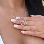 Mother Daughter | Interlocking Heart Necklace