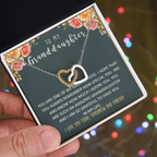 To my Granddaughter | Interlocking heart necklace