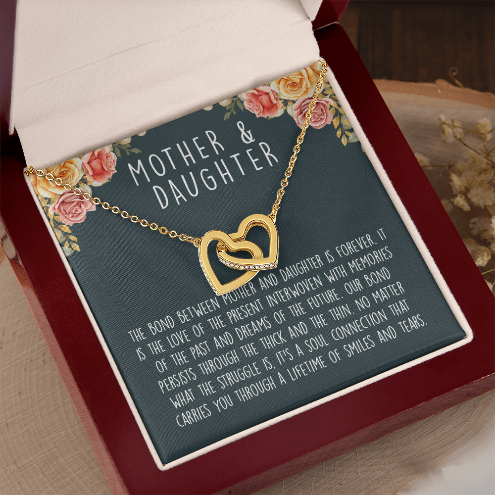 Mother Daughter | Interlocking Heart Necklace