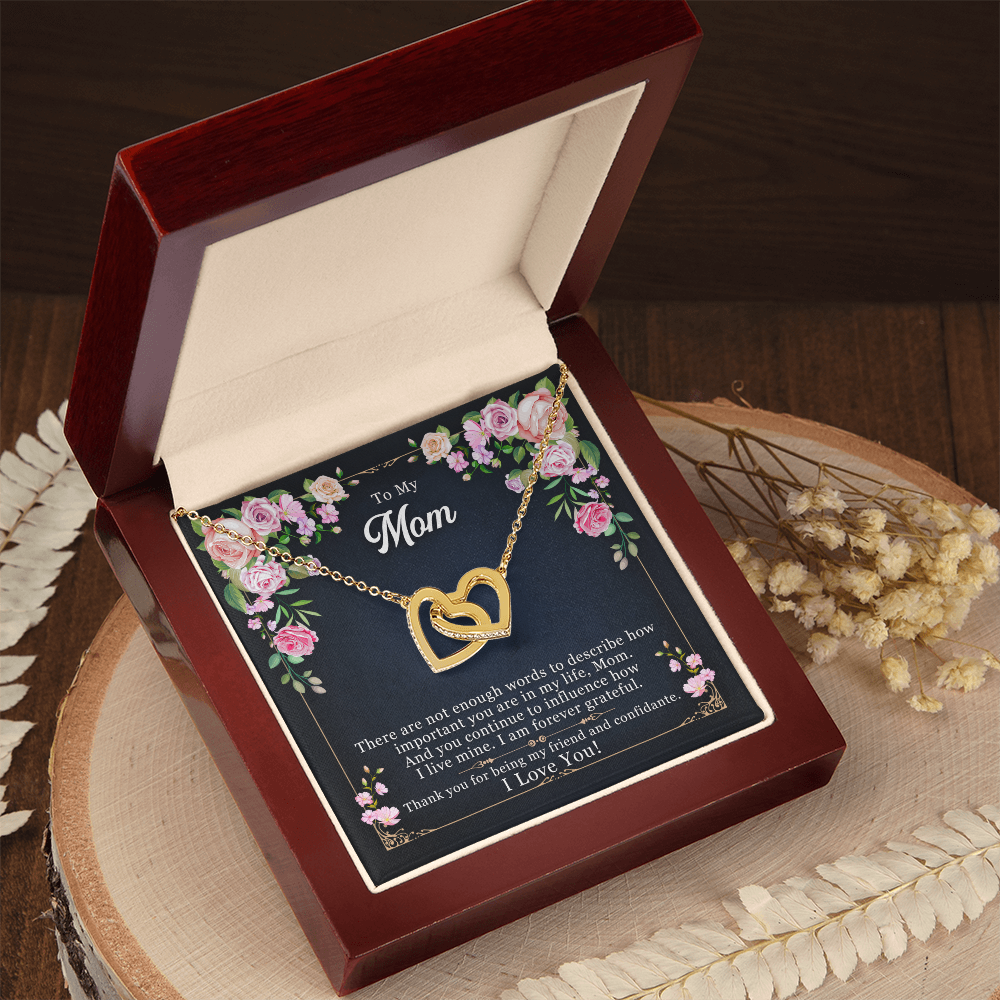 To my Mom - Interlocking Heart Necklace