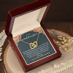 To my Granddaughter | Interlocking heart necklace