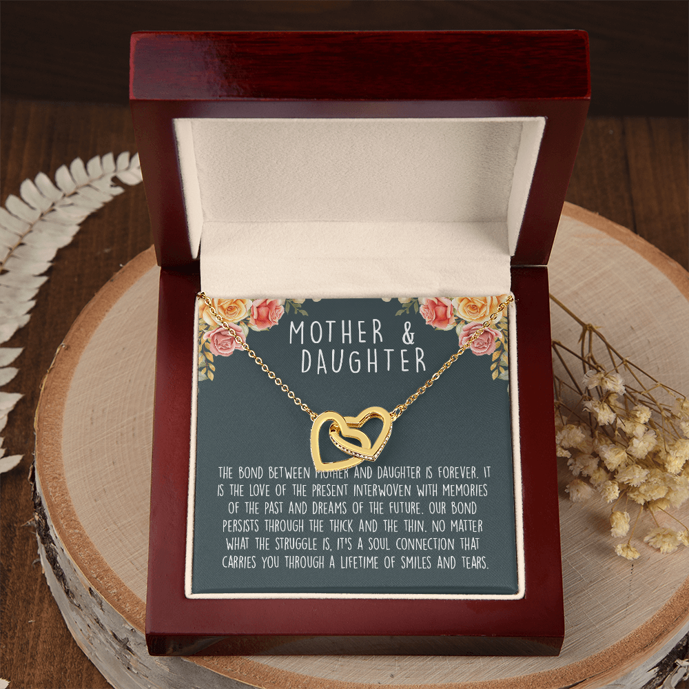 Mother Daughter | Interlocking Heart Necklace