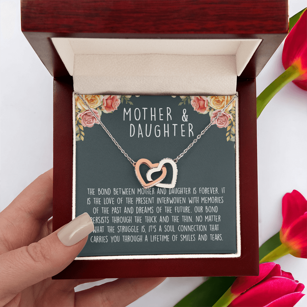 Mother Daughter | Interlocking Heart Necklace
