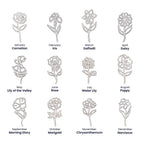 Flower Name Necklace