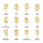 Flower Name Necklace
