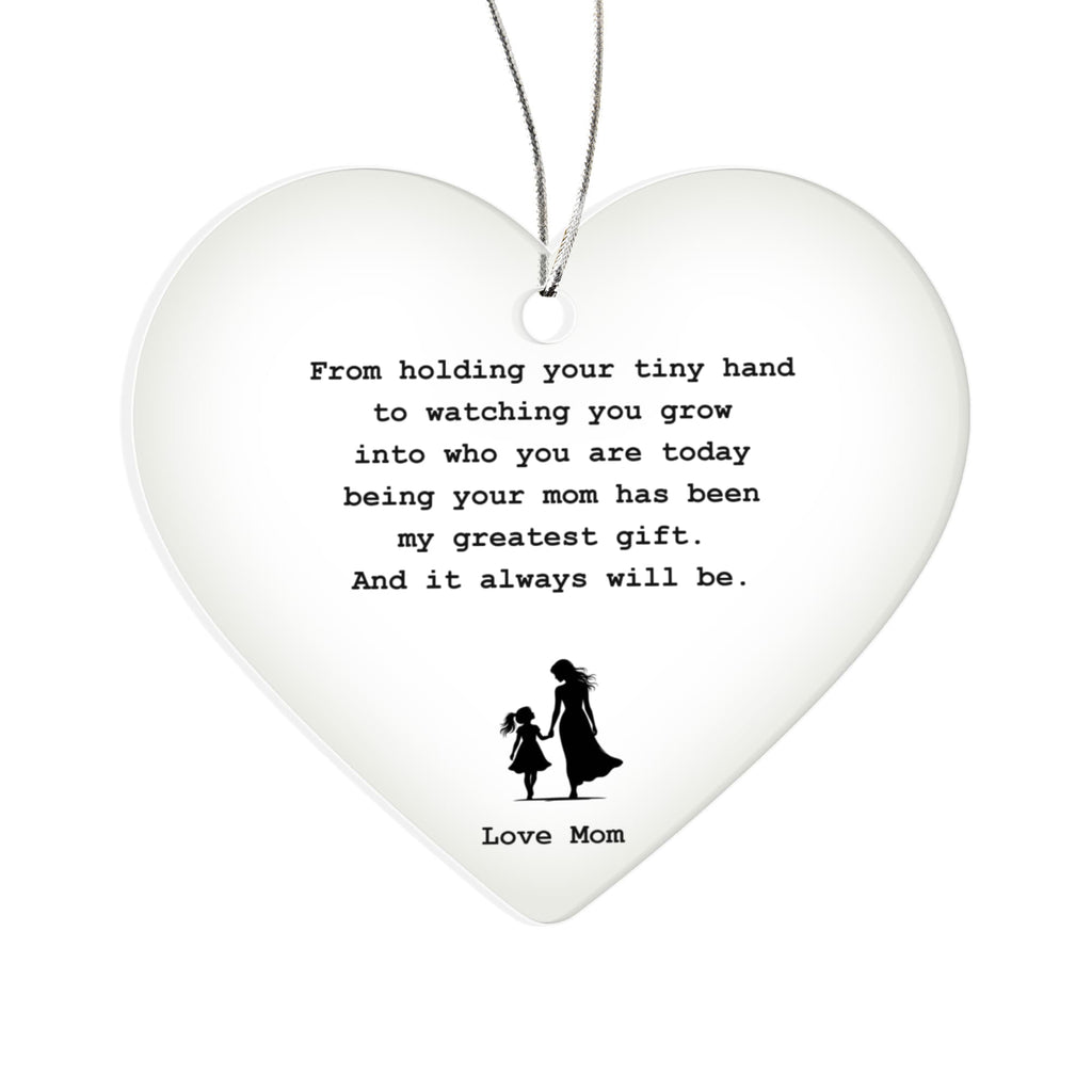 To My Daughter | Acrylic Heart Ornament