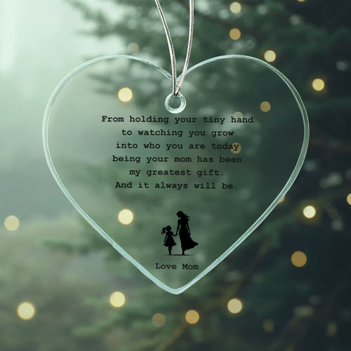 To My Daughter | Acrylic Heart Ornament