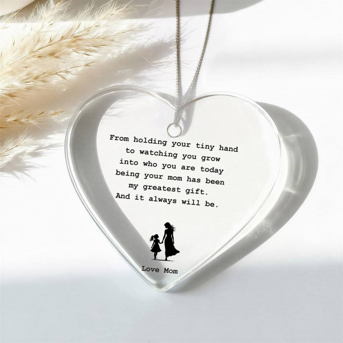 To My Daughter | Acrylic Heart Ornament