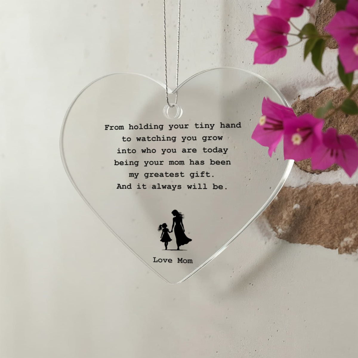 To My Daughter | Acrylic Heart Ornament