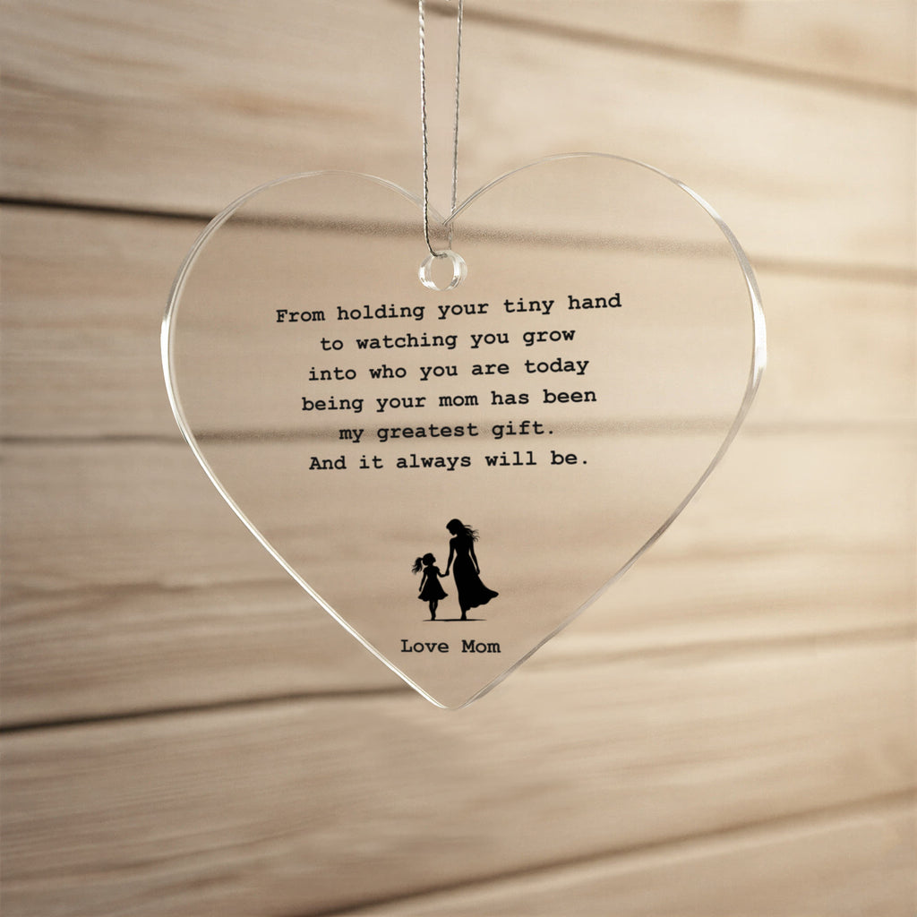 To My Daughter | Acrylic Heart Ornament
